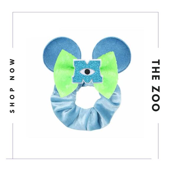 Headband and Scrunchie with Mouse Ears Monsters Inc - Picture 3 of 3